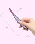 Panasonic Women’s Facial Hair Remover and Eyebrow Trimmer with Pivoting Head, Includes 2 Gentle Blades for Brow and Face and 2 Eyebrow Trim Attachments, Battery-Operated – ES2113PC