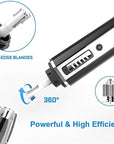 Nose Hair Trimmer for Women and Men, 4-in-1 Facial Hair Removal Trimmer Professional Eyebrow & Facial Hair Trimmer, Rechargeable Portble Waterproof Face Shaver Razor for Nose Ear Eyebrow Set