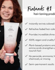 Four Reasons Color Mask - Mahogany 27 Colors) Toning Treatment, Color Depositing Conditioner, Tone & Enhance Color-Treated Hair - Semi Permanent Hair Dye, Vegan and Cruelty-Free, 6.76 fl oz