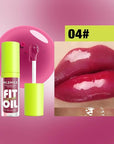 8 Colors Lip Oil Lip Glaze, Big Brush Lip