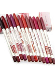 Waterproof Lip Liner Pencil, Pack of 12
