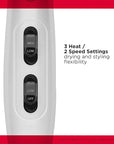 REVLON Volume Booster, Hair Dryer with Curl Enhancing Diffuser | Increase Volume, Decrease Frizz and Damage, Fast Drying, 1875 Watts (White)