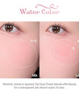 2aN Dual Color Face Blusher, Buildable & Blendable Cheek Color, Powder Blush, Korean Beauty (01 Cotton Candy Violet, 1.5 oz)