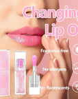 Magic Glitter Color Changing Lip Oil,Moisturizing Lip CareNon-Sticky