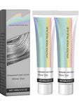 2-in-1 Natural Essence Extract Silver Hair Dye, Caremey No Bleaching SilverGrey & Smoke Grey Hair (2pcs)