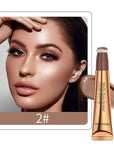 Contour Beauty Wand,Liquid Blush Wand,Face Contouring with Cushion Pink Blush