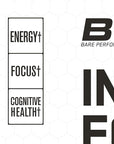 BARE PERFORMANCE NUTRITION, BPN in-Focus Brain Support Supplement, Improve Focus & Energy, Alpha GPC, Watermelon Passionfruit, 40 Servings