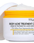Butt Acne Clearing Treatment, Moisturizer Cream with 2% Salicylic Acid, Tea Tree Oil & Witch Hazel, Body Back Acne Treatment, Cystic Acne Treatment for Skin Delicate and Smooth 2.82oz