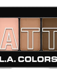 L.A. COLORS 5 Color Matte Eyeshadow Palette, Tan Khaki CEM478