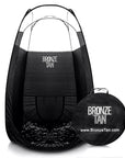 Pop Up Spray Tan Tent for Professionals - Waterproof Booth With Portable Carrying Case for Spray Tan Salons - Self Tanning Black by Bronze Tan