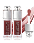2PCS Hydrating Lip Glow Oil, Lip Oil Gloss Lip 2 OZ