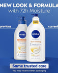 NIVEA Sheer Hydration Skin Firming Body Lotion with Q10 and Vitamin C, 72-Hour Body Moisturizer for Normal to Dry Skin, 33.8 Fl Oz Value Size Pump Bottle