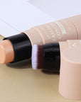 3 Pcs Contour Highlighter Blush Sticks with Brush,