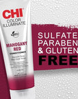 CHI Color Illuminate Conditioner, Helps Maintain Fresh Color In Natural & Color-treated Hair, Sulfate, Paraben, & Cruelty-Free, Mahogany Red, 8.5 Oz