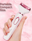 Electric Razors for Women, 4-in-1 Women’s Facial Hair Removal, Face Shaver Ebrow Trimmer Pubic Bikini Trimmer Portable Ladies Shaver Womens Razors for Shaving