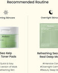 Biodance Sea Kelp Gel Toner Pads, Calming & Soothing for Sensitive Skin, Oil & Sebum Control, Blemish Care, Gentle Exfoliating Toner Pads, Korean Skincareㅣ4.93 fl.oz.(140g)*60Pads
