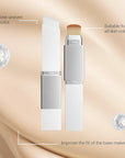 Blanc Cover Cream Stick,Korean Color-Changing Foundation Stick, Full Coverage Base Makeup, Dual-Ended with Detachable Brush for a Flawless Look (Natural)