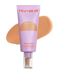 Tower 28 Beauty SunnyDays SPF 30 Tinted Mineral Sunscreen For Sensitive Skin - 2-in-1 Facial Broad Spectrum UVA/UVB Protection + Foundation - Shade 25 OCEAN PARK - Medium with Warm Undertones, 1 Fl Oz