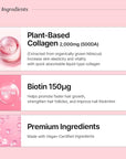 BB LAB Plant Collagen Booster Glow Shot 15g*14sticks, Korea Collagen Extract with Biotin, 2,000mg Vegan Collagen for Woman, Plant-Based, Organic Hibiscus Flower, Fast Absorption, Shine Muscat Flavor
