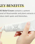 Dr.Althea 345 Relief Cream | Daily Face Moisturizer | Blemish Relief Care | Soothing Recovery & Moisture with Niacinamide, Panthenol | Korean Vegan Skin Care for All Skin Types | 1.7 Fl Oz (Pack of 2)