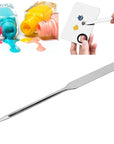 Stainless Steel Makeup Spatula, Liquid Foundation Spatula Stainless Makeup Tool