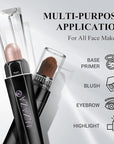 6PCS Cream Eyeshadow Stick Makeup Sets, Metallic And Matte Shimmer Eye Shadow Eye Brightener Stick Pencil Crayon, A05-Wine Red