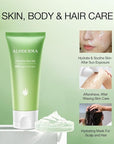 Aloderma 99% Organic Aloe Vera Gel for Face Made within 12 Hours of Harvest, Natural Hydrating Pure Aloe Vera Gel for Soothing Skincare, Moisturizing Aloe Gel for Skin, Face, Sensitive Skin, 4oz - 3ct