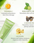 Aloderma Hydrating Facial Cleanser with Organic Aloe Vera - Daily Moisturizing Aloe Face Wash with Shea Butter, Vitamin E - Nourishing Face Cleanser for Normal, Dry Skin, Non-Comedogenic, 100g/3.5oz