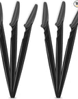 16 Pcs Black Eyebrow Razor, Face Razors Multipurpose, Facial Razors for Women Men, Eyebrow Trimmers Shaver with Protective Cover, Dermaplaning Tools for Face Body Use, Facial Hair Removal Tools