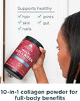 Ancient Nutrition Collagen Peptides Powder, Multi Collagen Protein, Women & Men, Vitamin C, Probiotics, Hydrolyzed Collagen, Supports Skin, Joints, Gut Health, Vanilla, 45 Servings