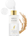 THANKYOU FARMER Rice Pure Cream In Ampoule, Double Layered Formula, Glass skin, Dermatologist Tested, Korean Rice Extracts, Niacinamide, Fragrance-Free, 1.75 fl.oz (50ml)