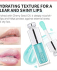 Hydrating Lip Glow Oil, Lip Oil Gloss Transparent Lip 2 OZ