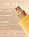Saltair Body Oil. Luxurious Santal Bloom After Shower and Bath Oil Moisturizer for Women and Men. Botanical, Non-Greasy, and Well-Absorbing Lotion for Hydrating Dry Skin. 4oz Pump Bottle