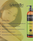 Retinol Acne Serum by Lyfetrition, Infused with Hyaluronic Acid and Vitamin C, Pomegranate & Green Tea,Face toner, Reduce Wrinkles, Pores and Fine Lines, Moisturize & Supple Skin, (12 FL oz)