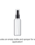 Dr Joe Lab Rice Water Growth Mix - Nourishing Toner with Rose Hydrosol Aloe Vera Face & Scalp Essence Rice Extract Pro Vitamin B5 Oily Skin Alcohol-Free Spray Spritz (32 oz & Empty Sprayer)