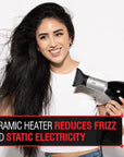 CHI Pro Hair Dryer, Ceramic Heater Reduces Frizz & Static Electricity, Helps Dry Hair Faster & Promotes Moisture & Shine