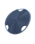 Boie USA Flat Body Scrubber - Hygienic, Exfoliating Loofah Alternative - Feels Like Silicone Scrubber Gentle on Sensitive Skin, Hypoallergenic, BPA- & Latex-Free, Made in The USA (Elemental Blue)