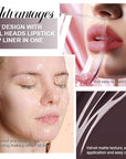 Kaely 2-in-1 Matte Lipstick and Lip Liner, Liquid Lip Stain Makeup for women Long Lasting Waterproof Smudge Proof, labiales matte mate larga duracion listip 24 hours originales, 04 Deep Brown