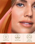Matte Lip Stain Peel Off Lip Liner, Orange Brown Peel Off Lip Stain Tattoo,Long Lasting & Waterproof Peel Off Lip Gloss Lip Liner,Transfer-Proof All Skin Types.0.12 fl oz #01