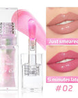Magic Color Changing Lip Oil, Plumping Moisturizing Lip Gloss Oil, Long Lasting Nourishing Non-sticky Fresh Texture. (Pearlescent)