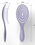 Detangle Hair Brush, Detangling Wet & Dry Spiral Hairbrush for Women, Men, Kids, Vented Detangler for Blow Drying, Glide Through Tangles For All Hair Types (Purple)