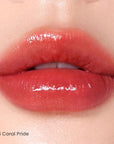 Peripera Ink Mood Glowy Tint, Korean Lip Tint, Naturally Moisturizing, Lightweight, Glow-Boosting, Long-Lasting, Comfortable, Non-Sticky, Mask Friendly, No White Film, K Beauty (024 CORAL PRIDE)