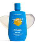 Tanning Club - Everyday Sunscreen - SPF 30 Lightweight Sunblock Lotion for Face and Body - Hyaluronic Acid, Aloe, and Coconut Oil - Water and Sweat Resistant (80 Minutes) - 150 ml