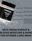 Mehron Makeup Setting Powder | Loose Powder Makeup | Perfect for Halloween 1 oz (28 g) (Neutral)