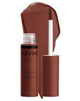 NYX PROFESSIONAL MAKEUP Butter Gloss Brown Sugar, Non-Sticky Lip Gloss - Brownie Drip (Deep Brown)