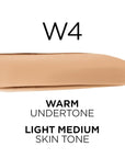 L'Oreal Paris True Match Super-Blendable Foundation, Medium Coverage Liquid Foundation Makeup, W4, Light Medium, 1 Fl Oz