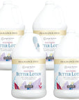 Ginger Lily Farms Botanicals Soothing Butter Lotion for Dry, Sensitive Skin, 100% Vegan & Cruelty-Free, Fragrance Free, 1 Gallon Refill (Pack of 4)