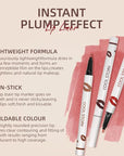 COOL STORY Matte Lip Liner Pencil - Waterproof, Non-Fading, Long-Lasting Plump Effect for Fuller Lips Makeup, Soft & Smooth Texture Easy Glide Lipstick (11#, Pack of 1)