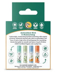 Classic Lip Balm - Tangerine Breeze, Lavender & Orange, Vanilla Madagascar, Pink Grapefruit 4Pk