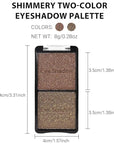 Double color eye shadow, Eyeshadows Creamy, high pigment eye makeup palette, matte shimmer metal eye shadow powder, Blendable, Ultra-Pigmented, Easy to Apply, Matte & Shimmer, (06)
